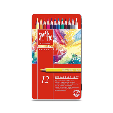 Caran D'Ache Classic Neocolor II Water-Soluble Crayons, 30 Assorted Colors  - Artist & Craftsman Supply