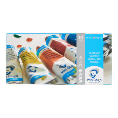 Van Gogh Tube avec étui en Tissu, 6 pinceaux Aquarelle et Tempera Bleue Van Gogh Tube avec étui en Tissu, 6 pinceaux Aquarelle et Tempera Bleue