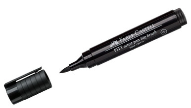Feutre Pitt Artist Pen Brush De Faber-Castell – Bleu Intense, Parfait Pour Le Dessin Et L'Illustration