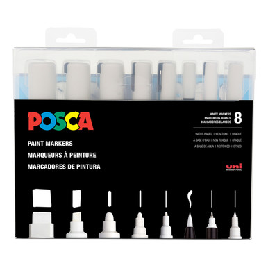 Posca PCF-350 Brush White Paint Marker