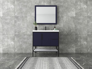 Maria 36" Glossy Freestanding Vanity with Reinforced Acrylic Sink