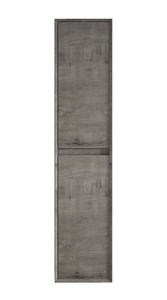 King 14" Smoke Oak Linen Side Cabinet