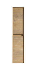 King 14" White Oak Linen Side Cabinet