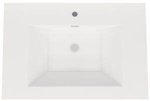 NOBLE 30" Inch Acrylic Top in High Gloss White