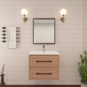 Victoria 24" Plywood Wall-Mount Vanity with Reinforced Acrylic Sink