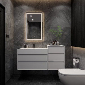 MAX 50" Wall Mounted Bathroom Vanity with Reinforced Acrylic Sink (30" + 20") MAX 50" Wall Mounted Bathroom Vanity with Reinforced Acrylic Sink (30" + 20")