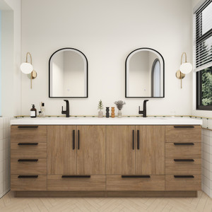 Carla 84" Freestanding Bathroom Vanity with Double Sink