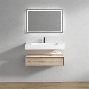 Baxter 36’’ Floating Bathroom Vanity Set with Acrylic Sink Baxter 36’’ Floating Bathroom Vanity Set with Acrylic Sink