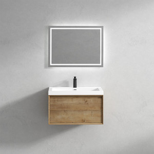 Bristol 30’’ Floating Bathroom Vanity Set with Acrylic Sink