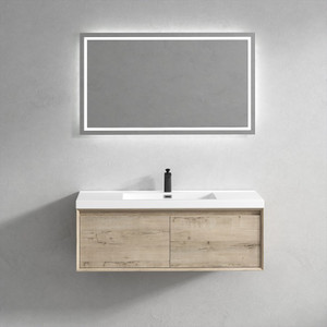 Bristol 48’’ Floating Bathroom Vanity Set with Acrylic Single Sink