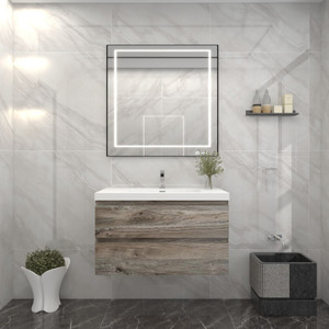 Botto 36'' Wall-mounted Bathroom Vanity with Reinforced Acrylic Sink