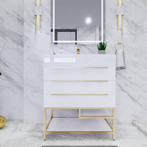 Belair 30’’ Freestanding Bathroom Vanity with Reinforced Acrylic Sink Top Belair 30’’ Freestanding Bathroom Vanity with Reinforced Acrylic Sink Top