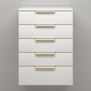 Marvel 20" Floating Linen Cabinet with Drawers in Gloss White Marvel 20" Floating Linen Cabinet with Drawers in Gloss White