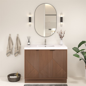 Monterey 42" Freestanding Bathroom Vanity with Reinforced Acrylic Sink (Right Side Doors) Monterey 42" Freestanding Bathroom Vanity with Reinforced Acrylic Sink (Right Side Doors)
