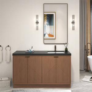 Monterey 60" Freestanding Bathroom Vanity with Reinforced Acrylic Right Sink