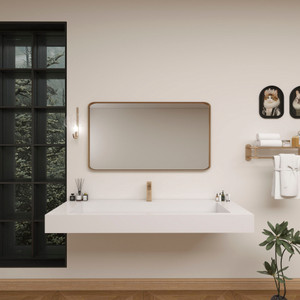 NEW FELIX 60'' Acrylic Top in High Gloss White (Single Sink)