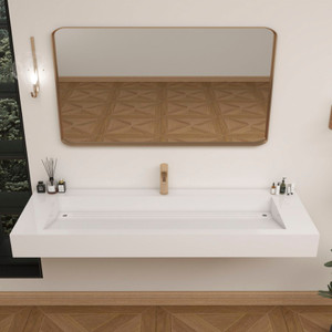 NEW FELIX 60'' Acrylic Top in High Gloss White (Single Sink)