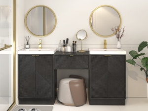 Monterey 72" (24" + 24" + 24") Freestanding Bathroom Vanity with Reinforced Acrylic Sink & Drawer