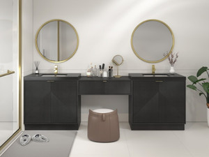 Monterey 108" (36" + 36" + 36") Freestanding Bathroom Vanity with Reinforced Acrylic Sink & Drawer