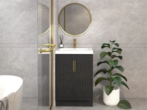 Maze 24" Freestanding Bathroom Vanity with Reinforced Acrylic Sink