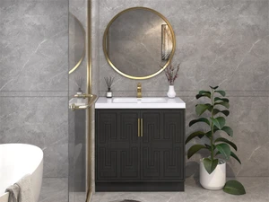 Maze 36" Freestanding Bathroom Vanity with Reinforced Acrylic Sink