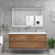 Subtle 60" Double Sink Wall Mounted Modern Vanity