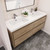 Subtle 60" Double Sink Wall Mounted Modern Vanity