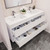 Subtle 60" Double Sink Wall Mounted Modern Vanity