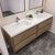 Subtle 72" (36''+36'') Double Sink Wall Mounted Modern Vanity