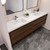 Subtle 84" Double Sink Wall Mounted Modern Vanity