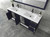 Maria 72" Glossy Freestanding Vanity with Reinforced Acrylic Double Sink