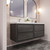 Subtle 60" (30''+30'') Double Sink Wall Mounted Modern Vanity