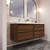 Subtle 60" (30''+30'') Double Sink Wall Mounted Modern Vanity