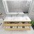 Subtle 72" Double Sink Wall Mounted Modern Vanity