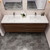 Subtle 72" Double Sink Wall Mounted Modern Vanity