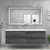 Subtle 72" Double Sink Wall Mounted Modern Vanity