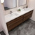 Subtle 84" (42''+42'') Double Sink Wall Mounted Modern Vanity