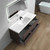 King 60" Wall Mounted Vanity with Reinforced Acrylic Single Sink