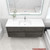 King 60" Wall Mounted Vanity with Reinforced Acrylic Single Sink