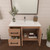 Victoria 36" Plywood Wall-Mount Vanity with Reinforced Acrylic Sink (LEFT DRAWER)