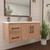 Victoria 42" Plywood Wall-Mount Vanity with Reinforced Acrylic Sink (LEFT DRAWER)