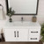 Victoria 42" Plywood Wall-Mount Vanity with Reinforced Acrylic Sink (RIGHT DRAWER)