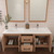 Victoria 60" Plywood Wall-Mount Vanity with Reinforced Acrylic DOUBLE Sink