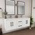 Victoria 60" Plywood Wall-Mount Vanity with Reinforced Acrylic DOUBLE Sink