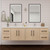 Victoria 72" Plywood Wall-Mount Vanity with Reinforced Acrylic DOUBLE Sink