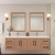 Victoria 72" Plywood Wall-Mount Vanity with Reinforced Acrylic DOUBLE Sink
