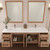 Victoria 72" Plywood Wall-Mount Vanity with Reinforced Acrylic DOUBLE Sink