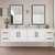 Victoria 84" Plywood Wall-Mount Vanity with Reinforced Acrylic DOUBLE Sink