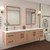 Victoria 84" Plywood Wall-Mount Vanity with Reinforced Acrylic DOUBLE Sink