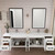 Victoria 84" Plywood Wall-Mount Vanity with Reinforced Acrylic DOUBLE Sink